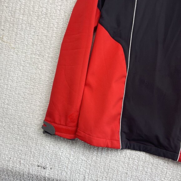 Y2K Salomon Soft Shell Jacket Clima Wind Red Mens Medium Hiking Outdoor - Picture 8 of 14
